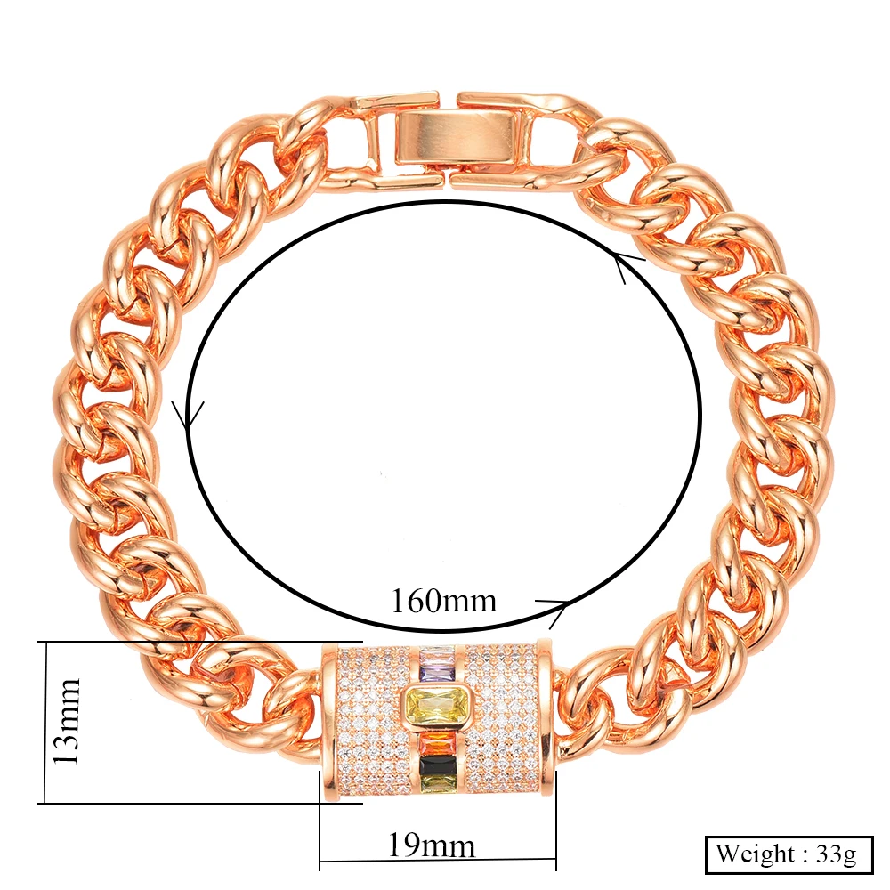 

Jimbora Famous Brand Geometric Trendy Chain Bracelet Zirconia for women Wedding Engagement Party Dubai bracelet for women 2020