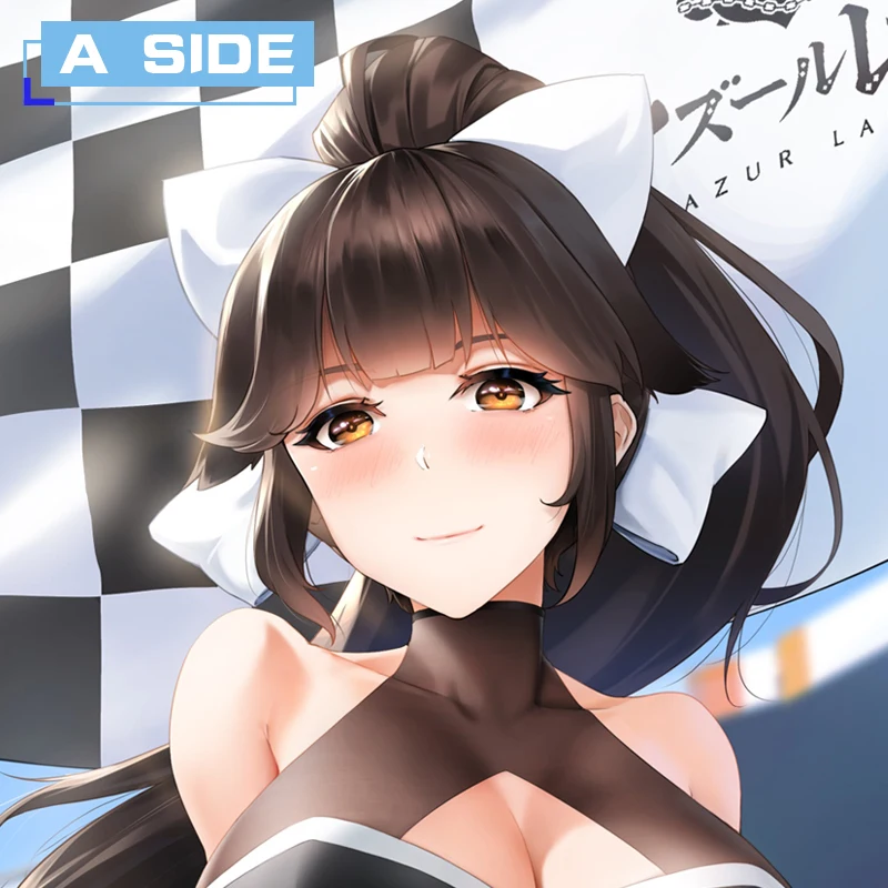 Dakimakura Anime Takao Atago (Azur Lane) Body Pillow Double-sided Print Life-size Cover | Case