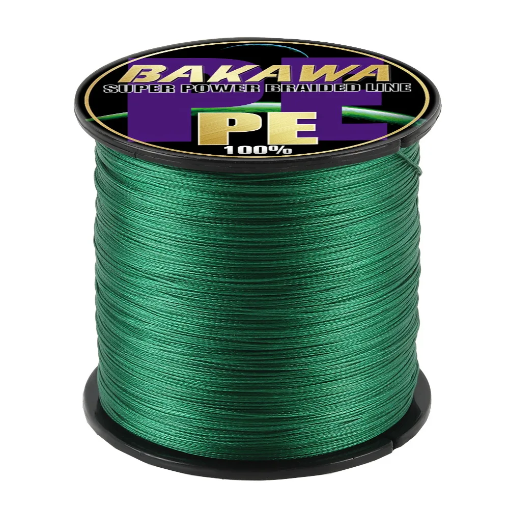 Суперпрочная плетеная рыболовная леска BAKAWA Полиэтиленовая многонитевая для