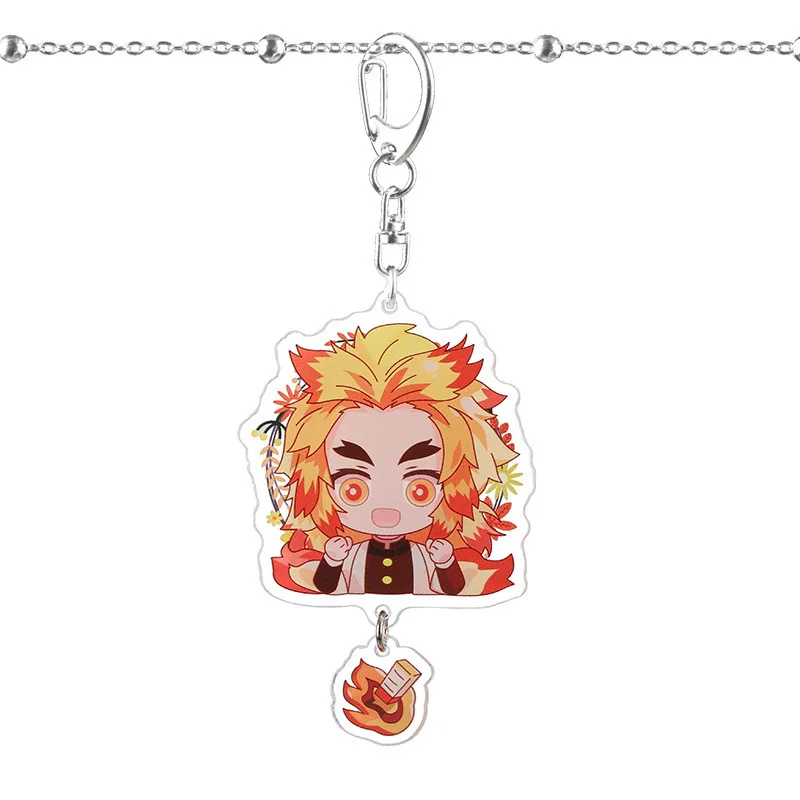 

Demon Slayer Pendant Key Chain Exquisite Handmade Acrylic Bag Pendant Accessories Keychain Delicacy Small Keyring Present