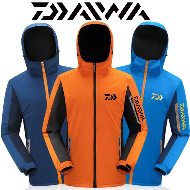 

Daiwa Men Women Outdoor Jackets Windbreaker Waterproof Windproof Camping Hiking Jacket Coat for Men Fishing Sports Jackets