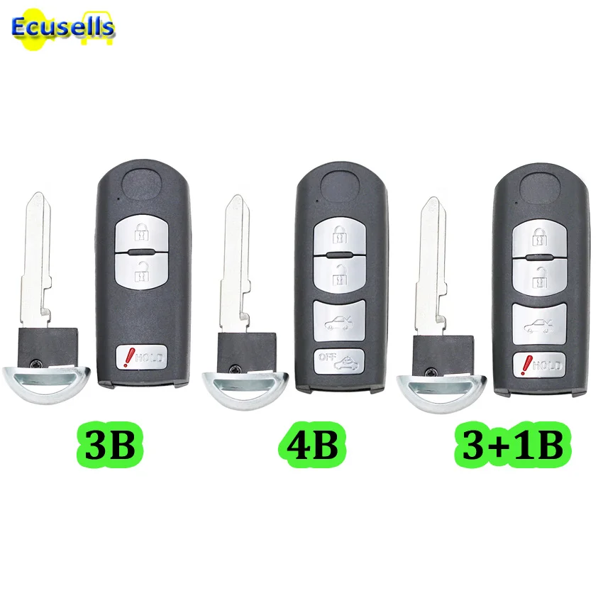 3/4 кнопка Новый смарт-ключ для входа замена пульт дистанционного управления