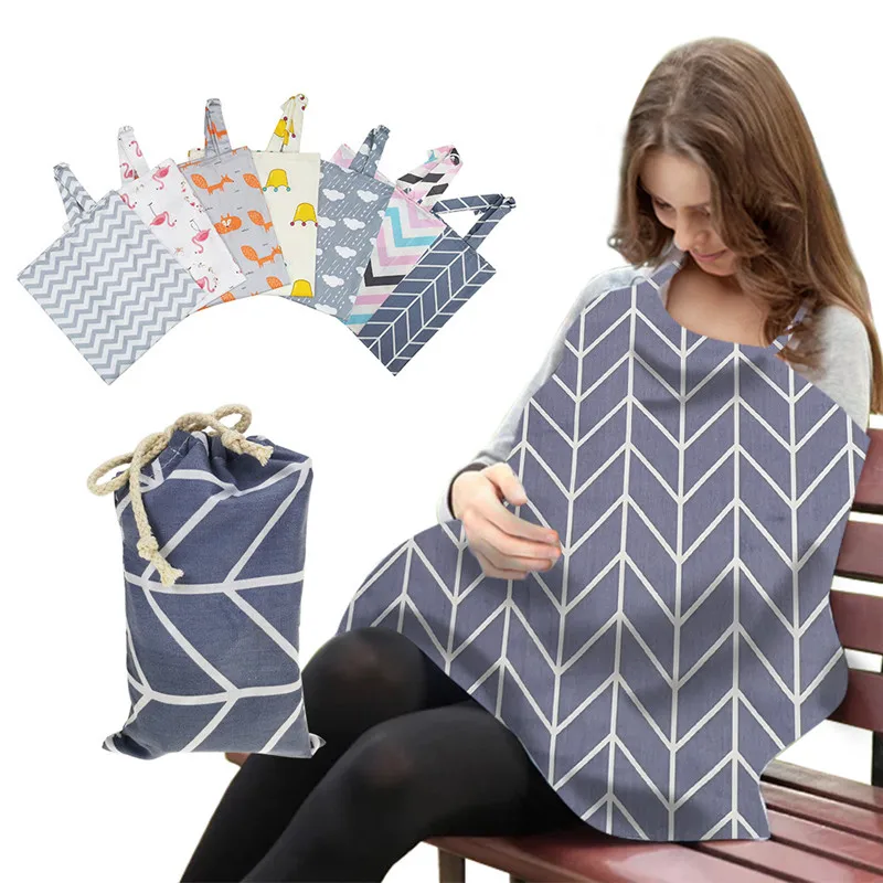 

Muslin Cotton Gauze Breastfeeding Cover Baby Infant Adjustable Privacy Apron Outdoors Feeding Baby Nursing Cloth Nursing Cover