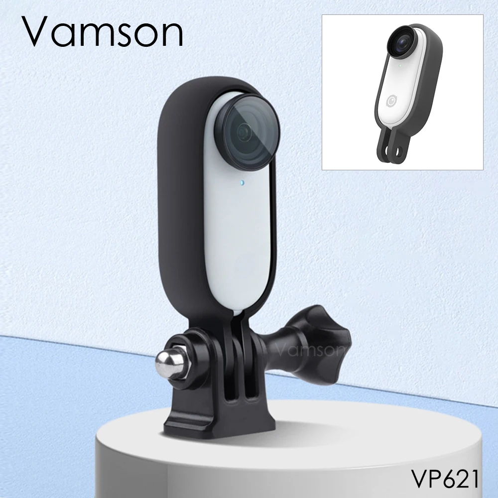 

Защитная рамка для экшн-камеры Vamson для Insta360 Go 2, чехол с винтовым креплением 1/4 дюйма для Insta 360 Go 2, аксессуары VP621