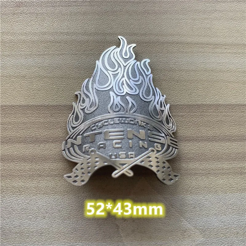 Значок на голову велосипеда 2 шт. Алюминиевые наклейки для горного складной