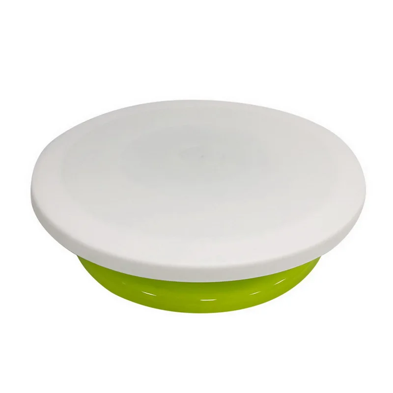 C8 green bottom Пластиковый вращающийся стол для торта DIY подставка для торта поворотный стол вращающийся инструмент для украшения торта кухонные принадлежности - Цвет: C8 green bottom