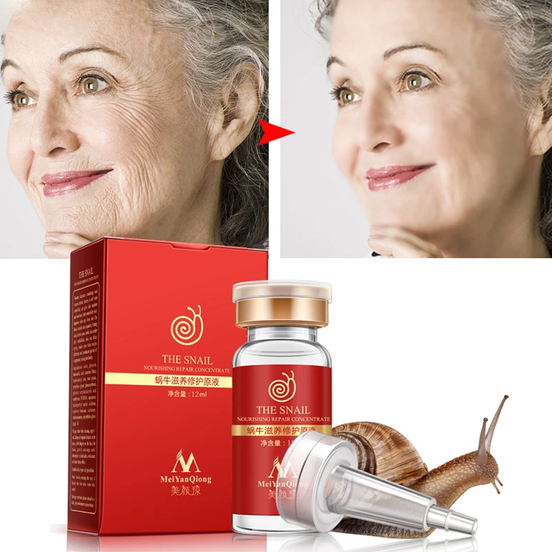 

Face Serum Hyaluronic Acid Snail Nourishing Repair Anti-Aging essence Shrink pores Whitening Moisturizing skin care