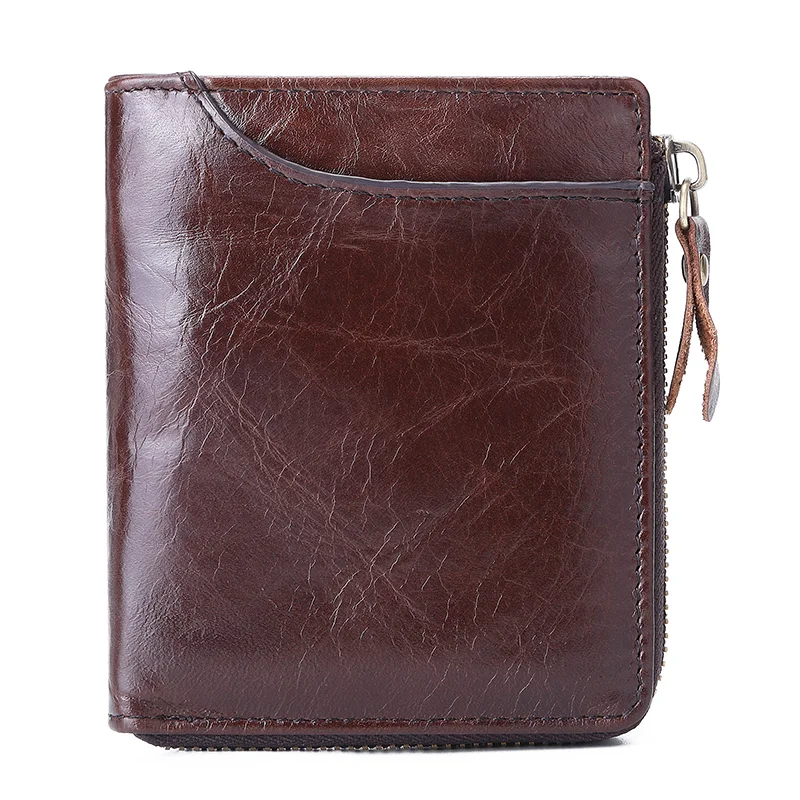 

Men's short leather wallet fashion simple splicing large capacity multi card layered zero wallet 2020 NEW