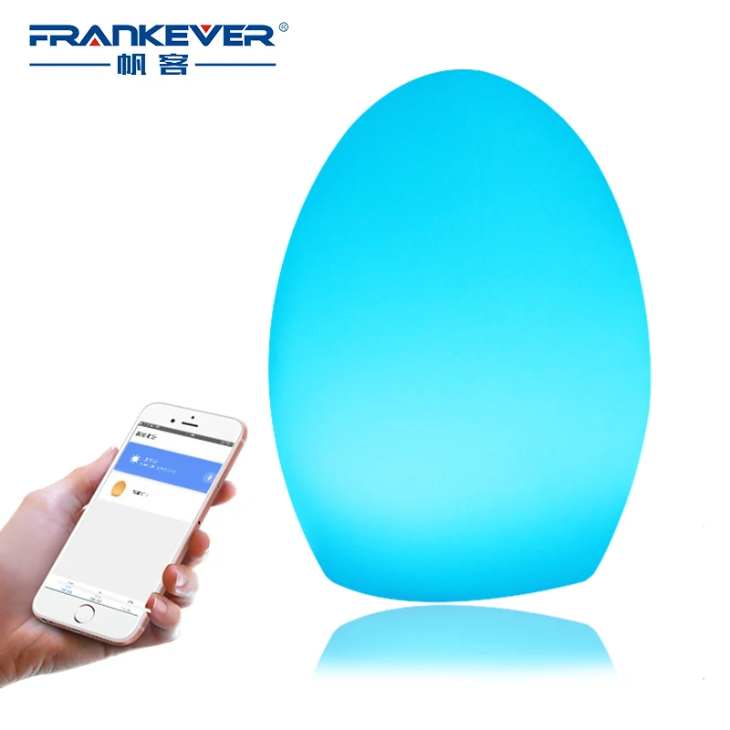 Умная WIFI лампа с голосовым управлением в форме яйца FrankEver 1 5 Вт прикроватная для