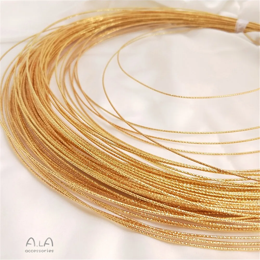 

Series color wire copper galvanization 18k genuine gold forming line spiral hard line DIY hand winding