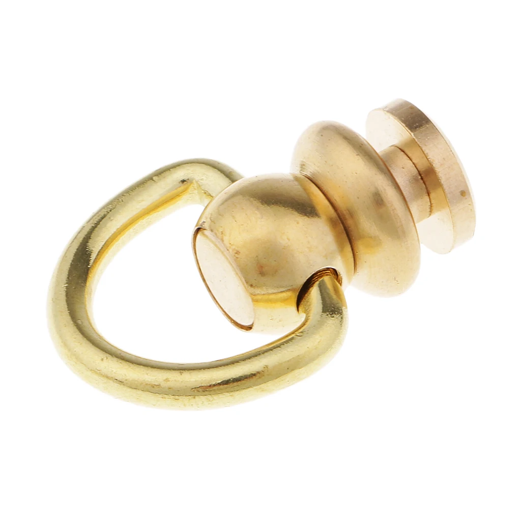 Латунный шаровой столб с D заклепками шпилька Чикаго Пряжка для кожаного ремесла