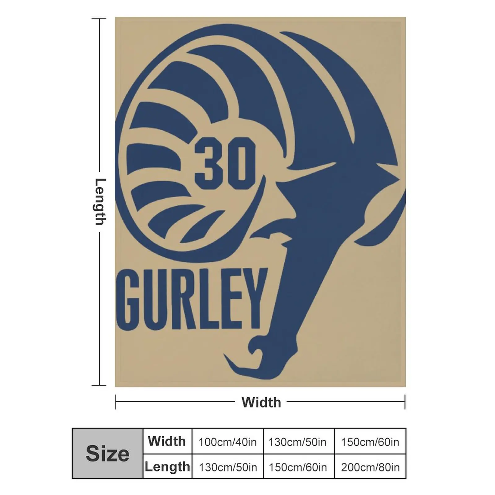 

Blanket 30 Todd Gurley (2) Ultra Soft Micro Fleece Cozy Lightweight Microfiber Flannel All Season Living Room Bedroom Vertical