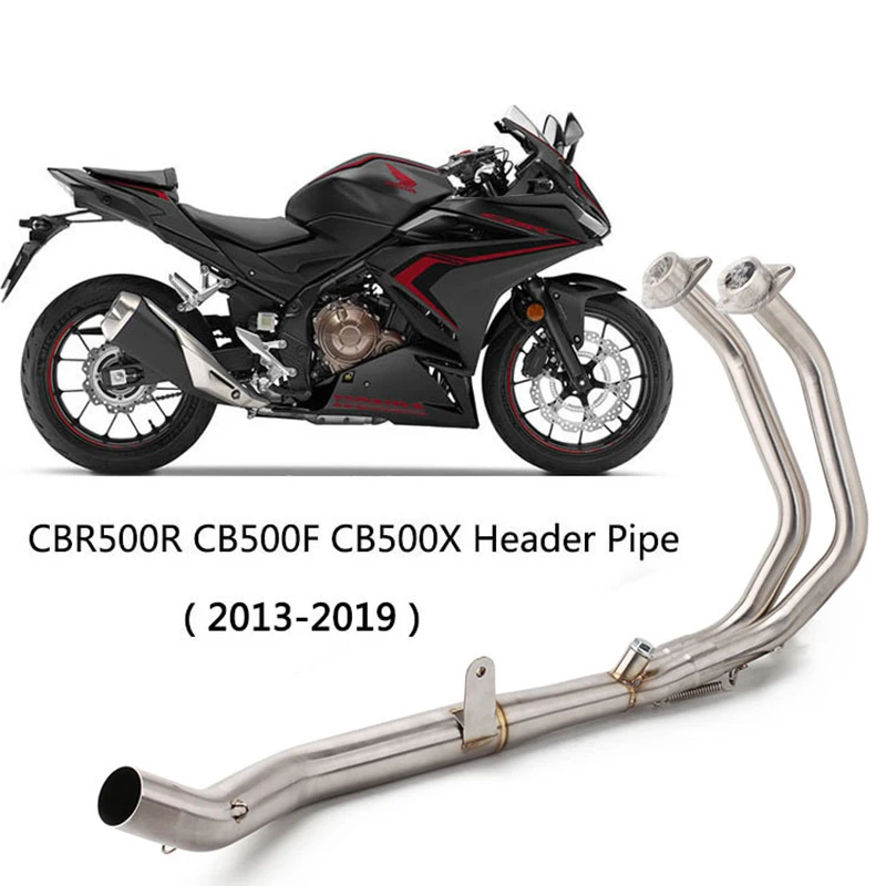 

For Honda CBR500 CBR500R CB500 CB500X CB500F Motorcycle Front Pipe Non-destructive installation Exhaust System 2013-2019