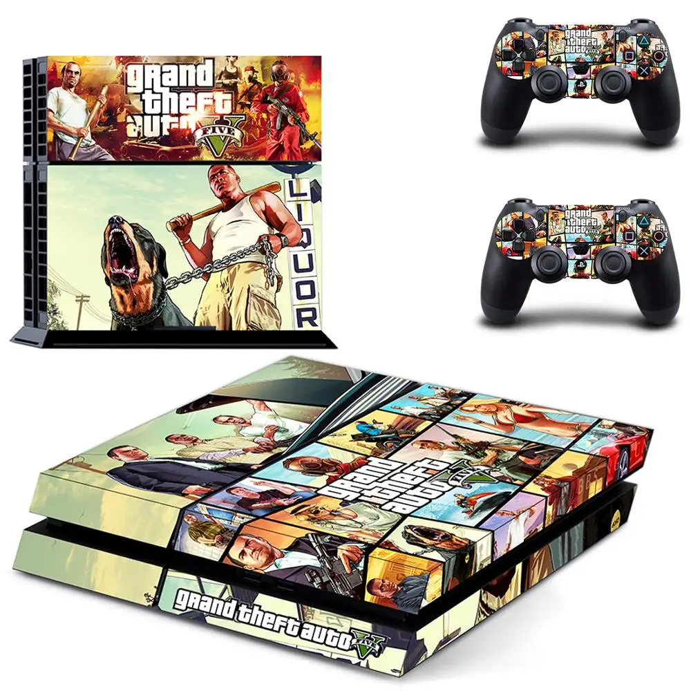 Grand Theft Auto V GTA 5 PS4 наклейки на консоль PlayStation 4 и контроллер | Электроника