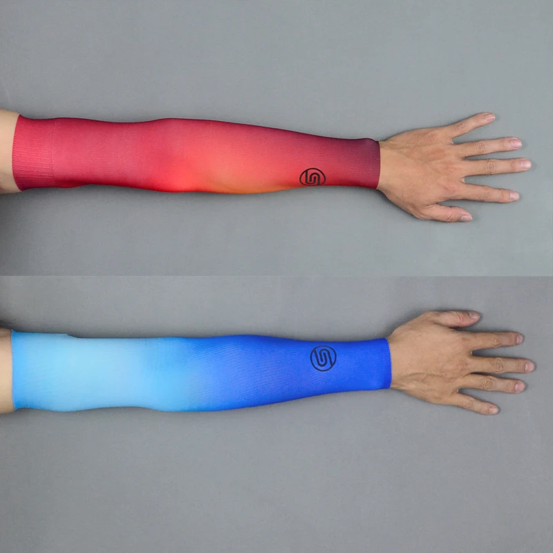 

Swiftofo Cycling Arm Warmers Stripe Fabric Breathable UV Protection Running Arm Sleeves Fitness Basketball Bike Sleeve Sport