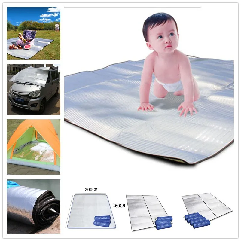 Напольный коврик для пикника 200x250 см анти влажность кемпинг спальный матрас