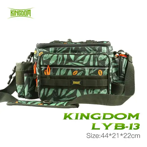 Нейлоновая водонепроницаемая сумка Kingdom Fishing, многофункциональная уличная Наплечная Сумка с регулируемым боковым ремнем для переноски