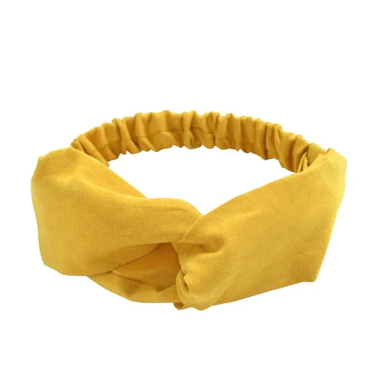 02 Yellow Модные богемные эластичные повязки для волос, повязки на голову с принтом, ретро тюрбан, банданы для женщин и девушек, винтажные аксессуары для волос - Цвет: 02 Yellow