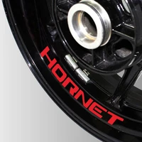 a set of 8pcs high quality motorcycle wheel sticker decal reflective rim motorcycle logo decal for honda hornet 600 900