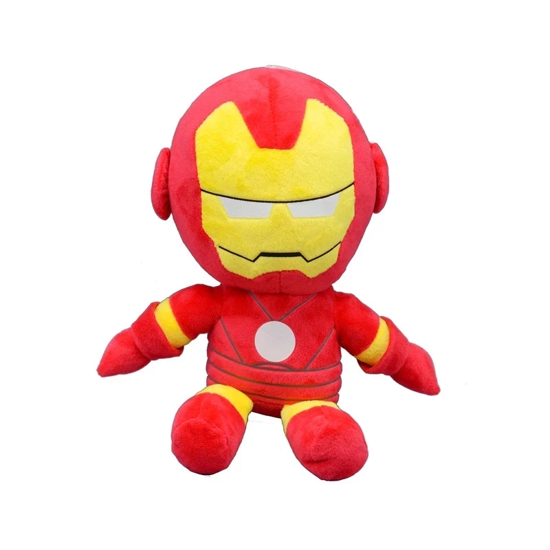 Disney-Juego de 4 unids/set de juguetes de peluche de Spiderman, mu&ntilde;ecos de pel&iacute;cula de Marvel, vengadores, h&eacute;roe de peluche suave, Capit&aacute;n Am&eacute;rica, Iron, regalos de navidad-3