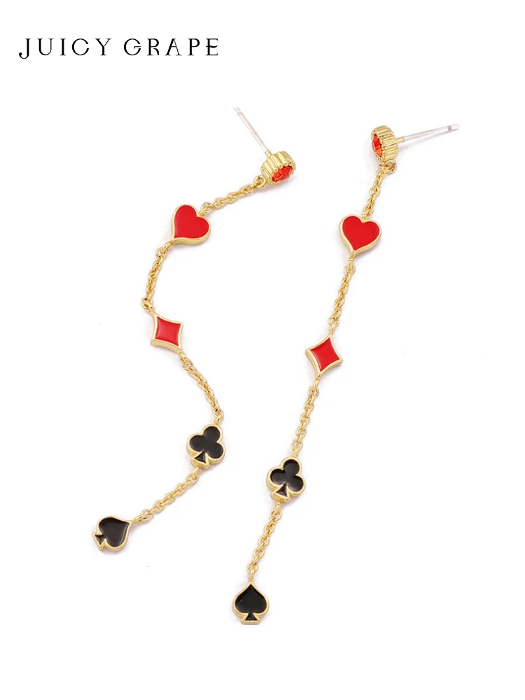 

Новый продукт, креативные эмалевые длинные серьги в виде винограда с ручной росписью, европейские и американские простые серьги, модные укр...