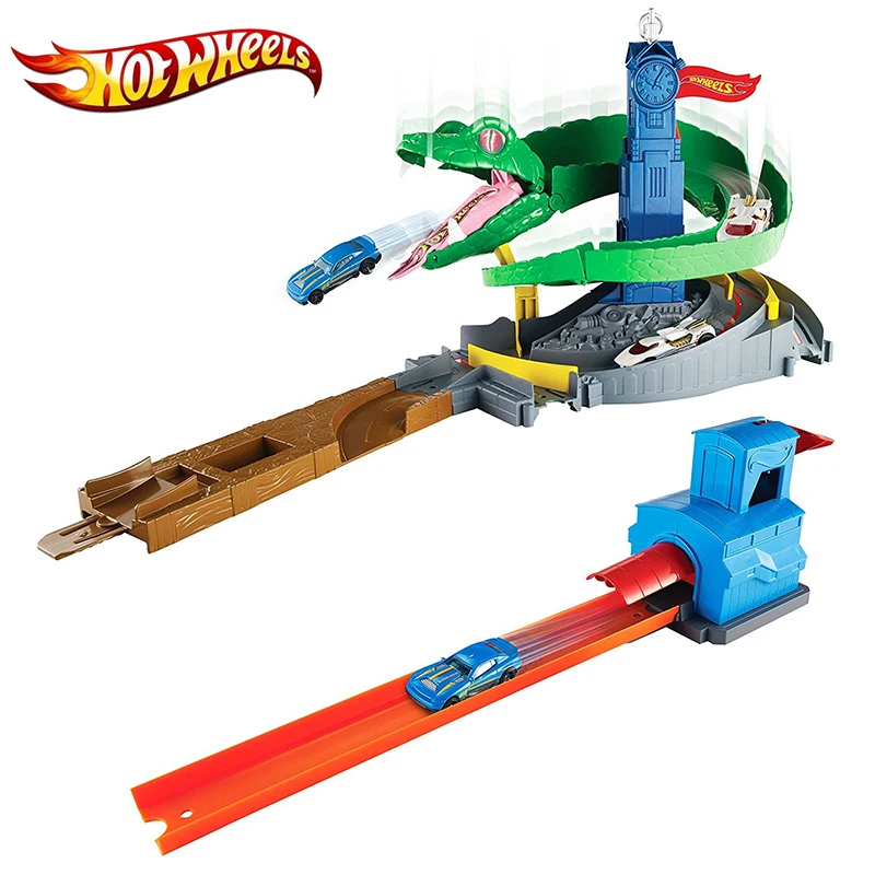Hot Wheels оригинальная модель трассы дети Кобра гоночный туннель взволнованный