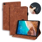 Чехол Funda для планшета Xiaomi Mi Pad 4 8 дюймов, чехол для Xiaomi Mi Pad 4 Plus 10,1 дюйма, искусственная кожа + ТПУ, чехол-подставка с тисненым цветком