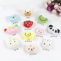 10pcslot diy hand made broach hair decoration shoes and hats for 2019 printed cartoon figures girl bear balloon accessories