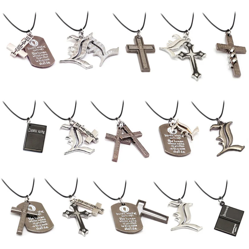 Популярное металлическое ожерелье в стиле панк аниме Death Note подвеска-книжка с
