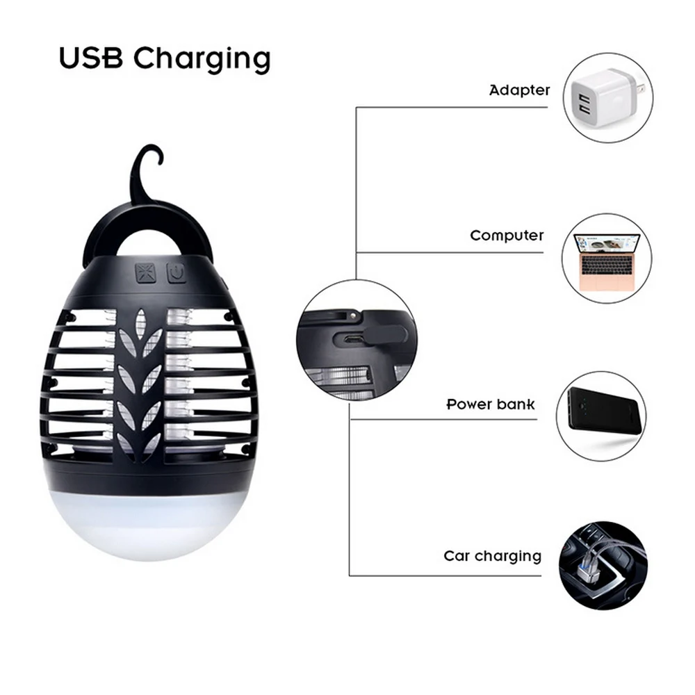 

Mosquito Lamp LED USB 3 Grade Photocatalysis Mute Radiationless Insect Flies Trap Insect Trap Mosquito killer Lamp Waterproof