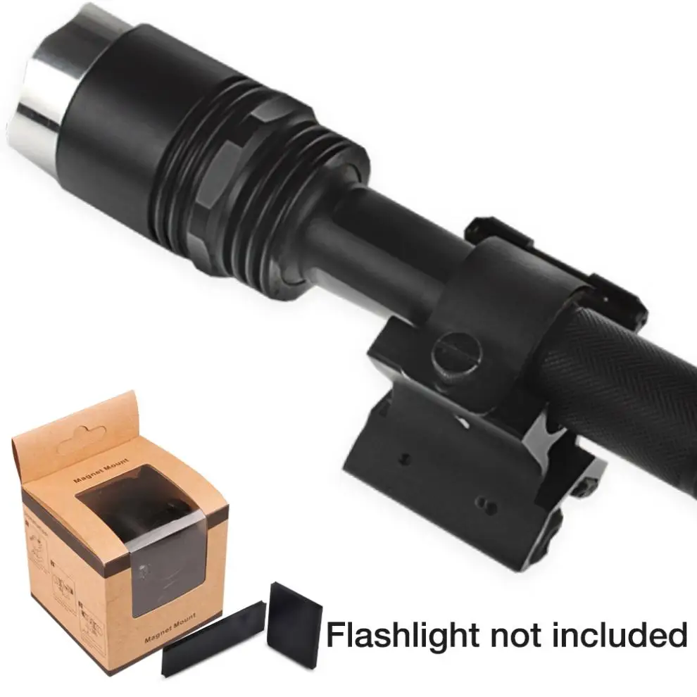 

MX02 Flashlight Magnetic Mounting Bracket with Dual Magnets for 27-30mm Flashlight Dim Range Assembly Flashlight