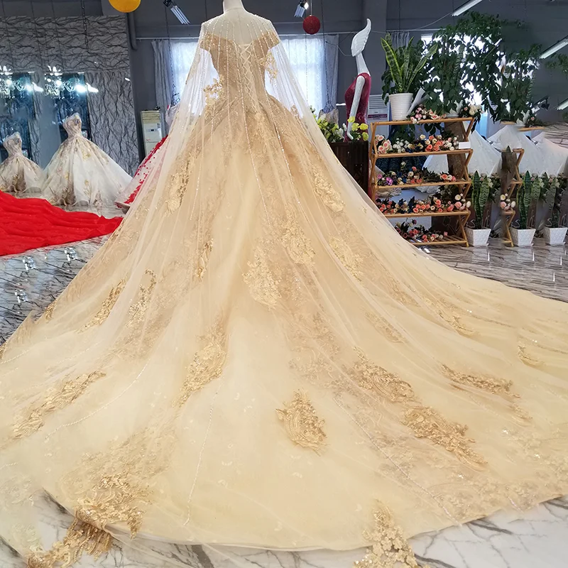 LS21447 платье люксЗолотой sexy с открытыми плечами нарядное 2018 длинными veil v образным