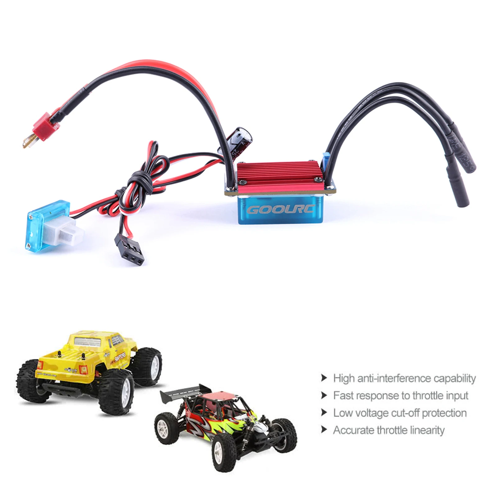 GoolRC S2435 4500KV бесщеточный двигатель 25A ESC с сервоприводом шестерни обновление