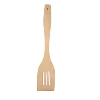 wooden bamboo turner spoon spatula 30cm cooking mixing stirring kitchen tool natural beech wood utensils
