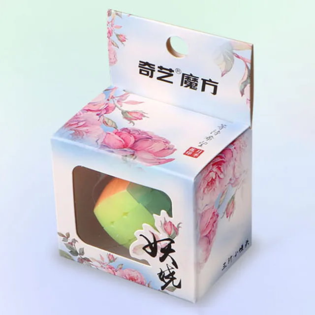 Keychain-magic-cube Qiyi Warrior W 3x3x3 jelly Magic Cube Профессиональный 2x2 скоростные кубики Пазлы скоростной куб - Цвет: Keychain-magic-cube