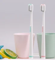 fiber toothbrush ultra fine soft hair eco friendly portable travel tooth brush with box soft fiber nano oral hygiene care tslm1