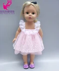 Детские платье куклы для 43 см для ухода за ребенком для мам-новорожденная Кукла Одежда кружевное платье с нижним бельем для 18 дюймов Кукла для девочек кружевное платье для девочек