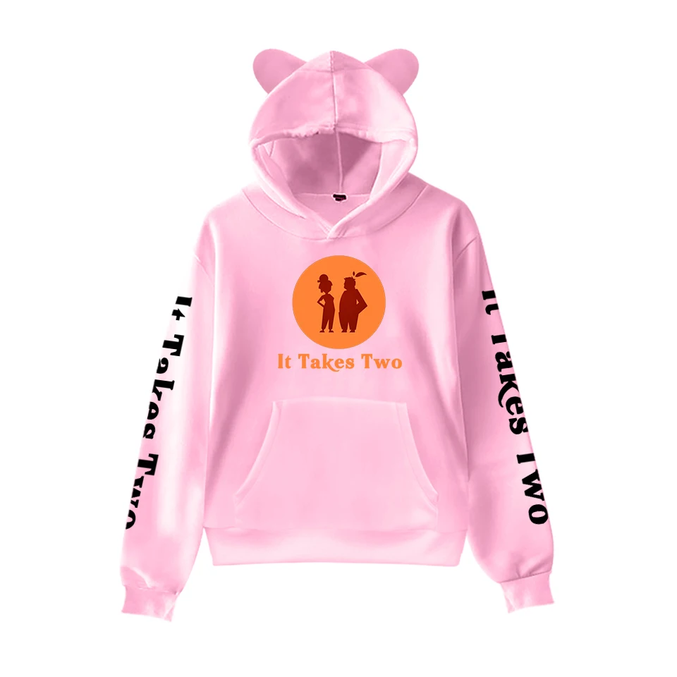 

It Takes Two Hoodies Hot Sale Cat Ears Hoodies Sport Pullover Sweatshirt Children Clothes New