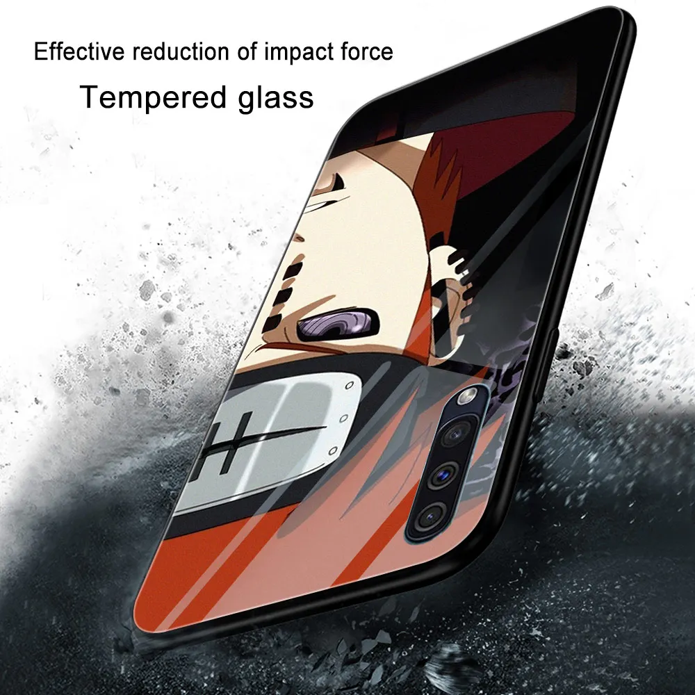 

Cartoon Naruto Phone Case For Samsung A51 A71 A21 A21S A30 A40 A41 A50 A70 M31 S9 S8 S10 S20 Plus Note 20 Ultra 10 Glass Cover