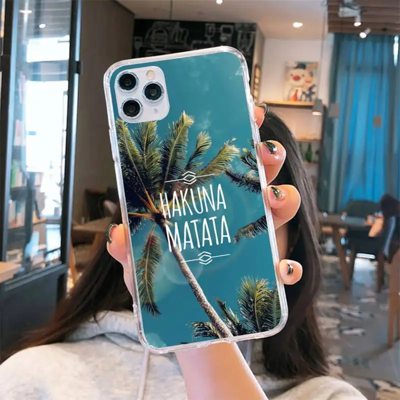 

beach Love romance Phone Case Transparent soft For iphone 5 6 7 8 11 12 s c se plus mini x xs xr pro max cover shell funda