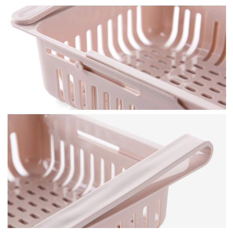

Kitchen Refrigerator Storage Box Fresh Spacer Layer Storage Rack Drawer Sort Kitchen Accessories Hanging Organizer Storage Rack