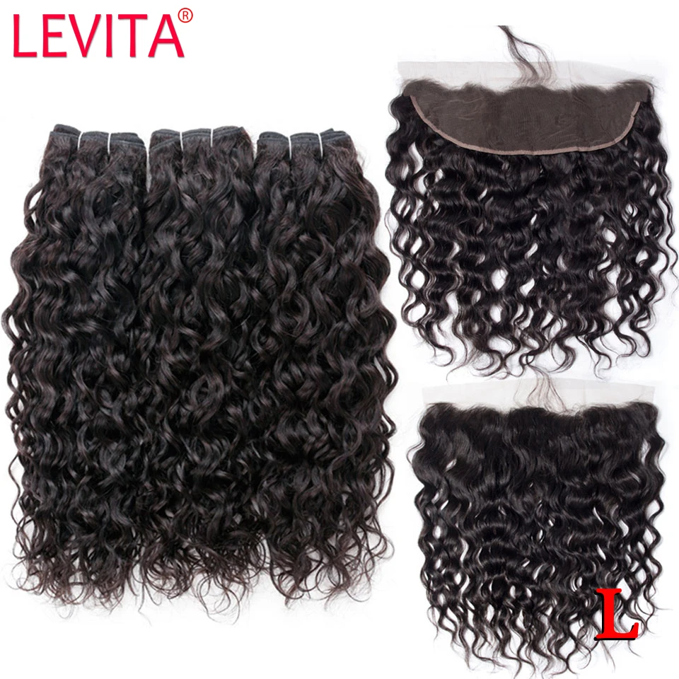 Волнистые пряди с фронтальной человеческих волос Фронтальная бразильских