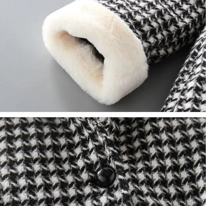 Новое шерстяное пальто для девочек осень 2021 плотная детская одежда на и зиму с