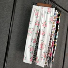 Женские леггинсы с мультяшным рисунком, Детские облегающие брюки для мальчиков, повседневные полосатые штаны с цветочным принтом, лидер продаж 2020