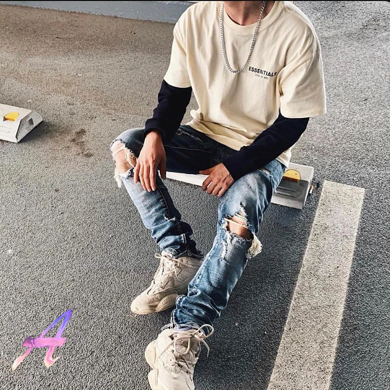 

Justin Bieber Essentials T Shirt Men Women Essentials Letter Printing T-shirts High Quality Casual Essentials FOG Men Clothing