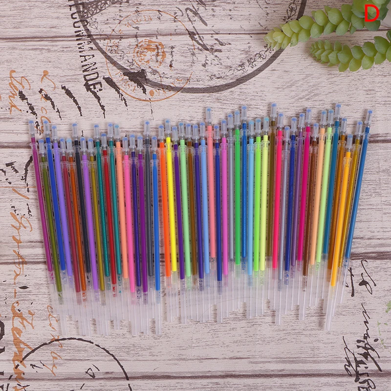 

Color Gel Refill Set Colorful Painting Drawing Pen Pastel Glitter Metallic Fluorescent Juice Color Refill