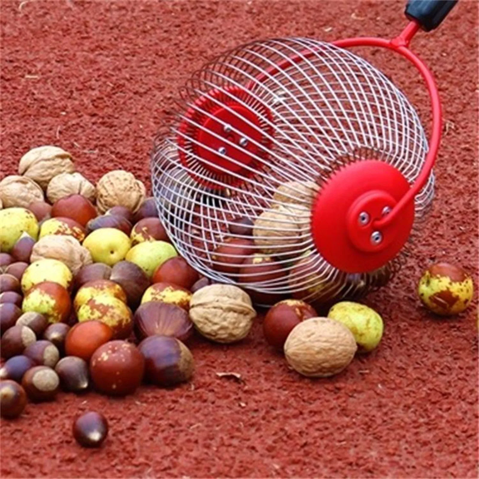 

Ball Collector Rolling Nut Harvester Ball Picker Adjustable Outdoor Manual Tools Picker Collector Walnuts Pecans Crab Apples