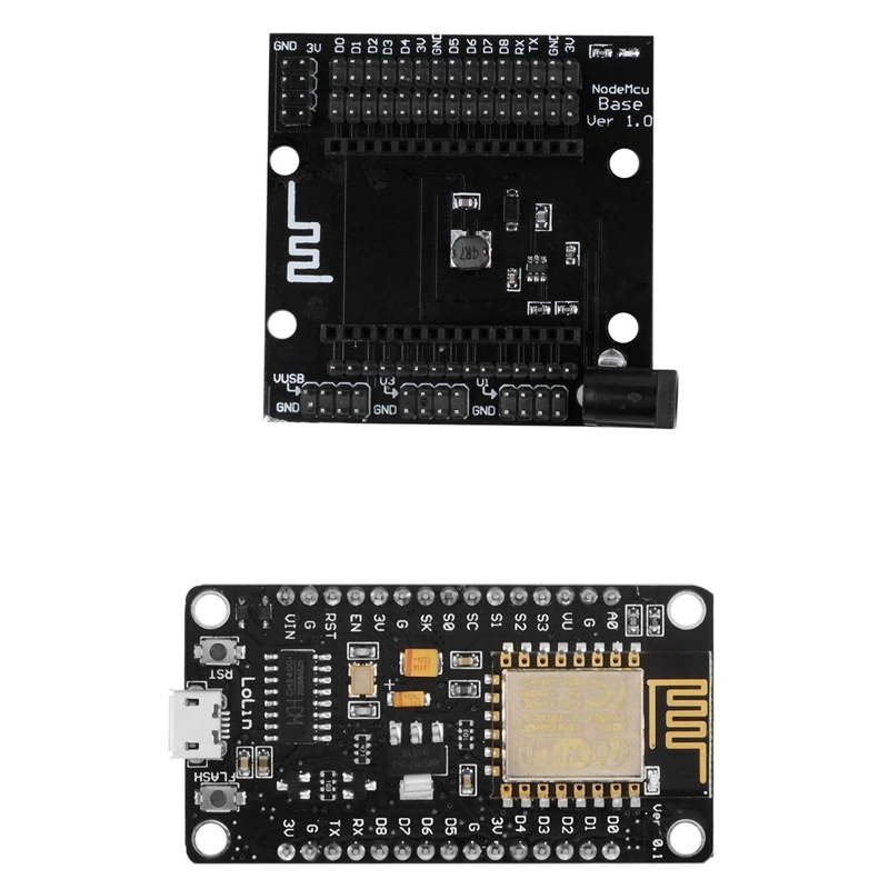 2 шт. для NodeMCU LUA WiFi на основе сети ESP8266 тестирование DIY платы: 1 модуль MCU LoLin V3 и Ardu |
