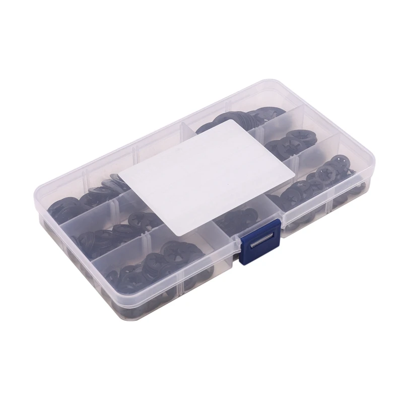 340Pcs Internal Tooth Starlock Washers Lock Assortment Kit Push on Speed Clips Fasteners (7 Size) | Инструменты