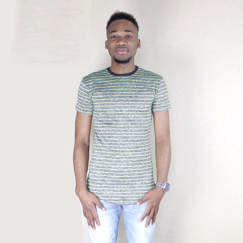 Дашики в стиле унисекс футболка полоску с О образным вырезом для девочек